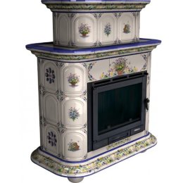 Каминная облицовка КимрПечь Прованс центральная двухъярусная Луг